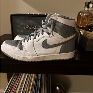 Nike Air Jordan 1 Stealth White and Gray Men's Size 12